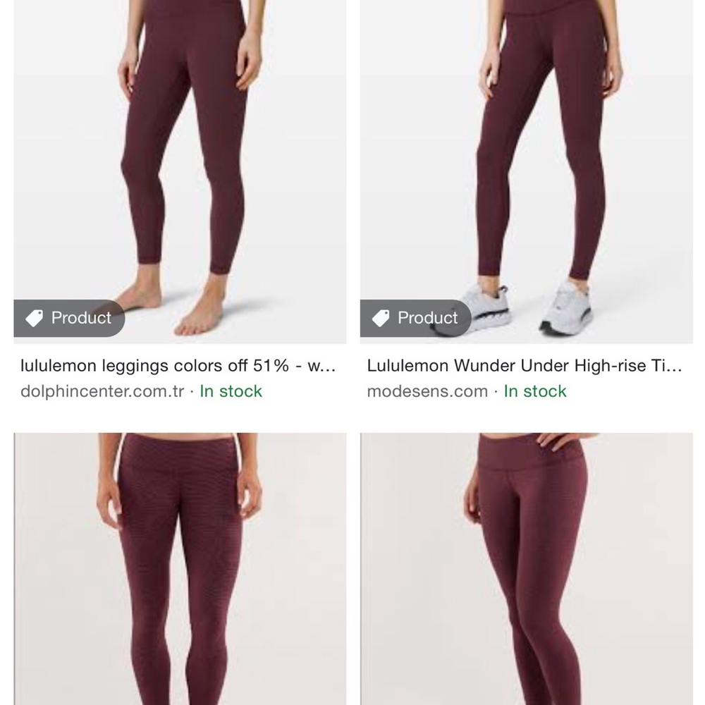 LULULEMON  EXERCISE LEGGINGS